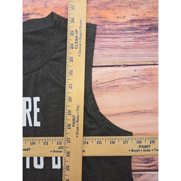 "Salty Bring The Tequila" Womens Charcoal Tank Top - Medium - Picture 6 of 6